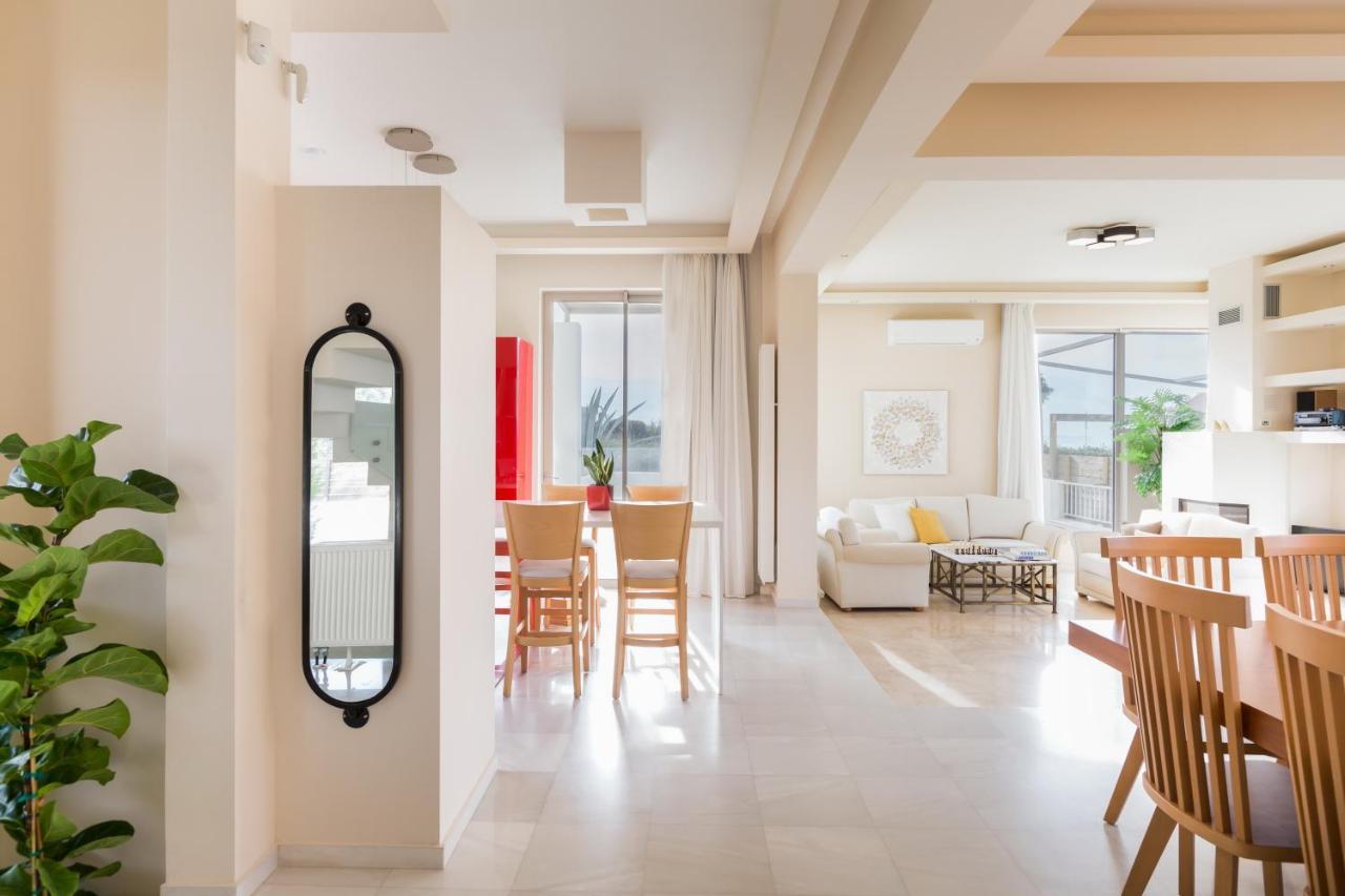 Lux Villa Mia With Heated Pool, 2Km To Beach & Childrens Area! Mikro Metochi Exterior foto